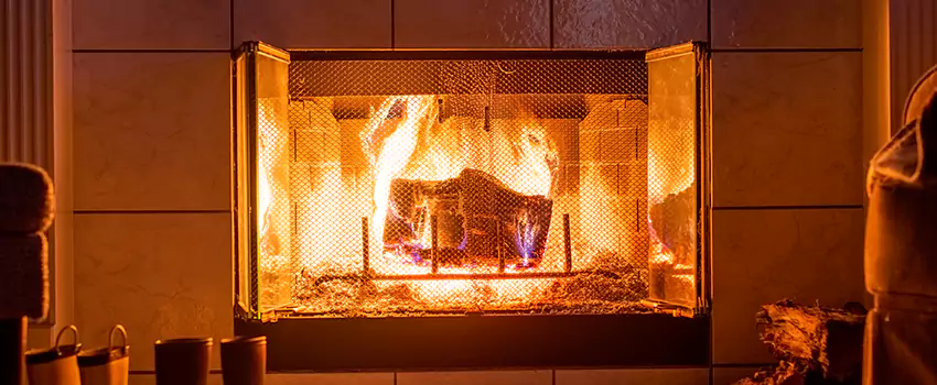 Mendota Hearth Landscape Fireplace Installation in Owasso, Oklahoma